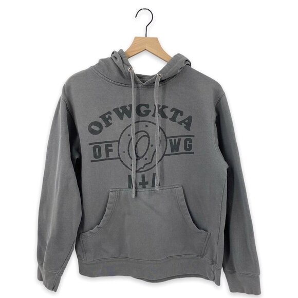Odd Future Gray Donut Graphic OFWGKTA Hoodie Size Small - Picture 1 of 6